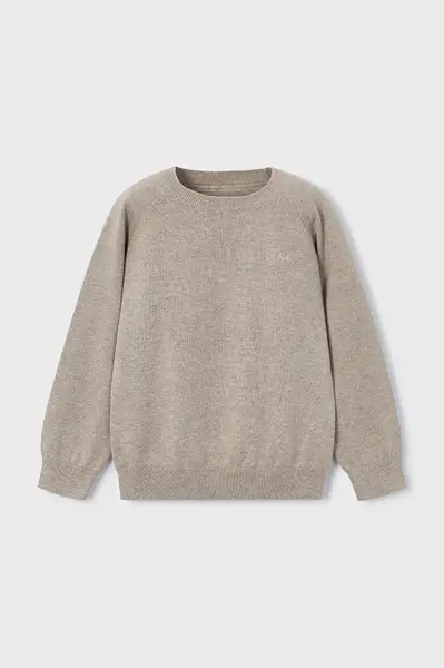 Detský bavlnený sveter Mayoral béžová farba, 323