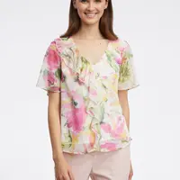 Pink-white women's floral blouse ORSAY - Ladies