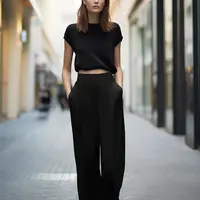 Dámske nohavice Trendyol Wide