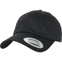 Low-profile organic cotton beanie black