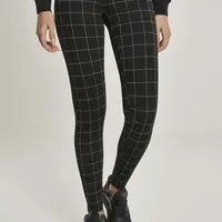 Women's high-waisted leggings black/white