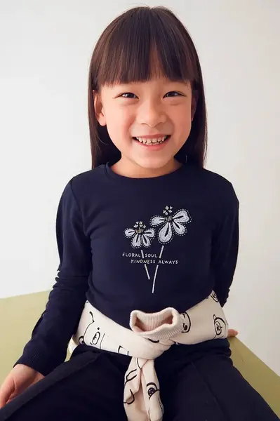 Bavlnené tričko s dlhým rukávom Mayoral