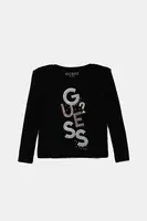 Detské tričko s dlhým rukávom Guess