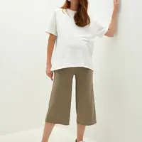 LC Waikiki Lcwaikiki Maternity Maternity Sweatpants Maternity Sweatpants with Paneled Plain Pocket Detailed Camisole.