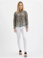 Čierna dámska vzorovaná blúzka ORSAY