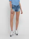 Blue Denim Shorts with Lace Details ONLY Carmen - Women
