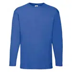 Blue Valueweight Men's Long Sleeve T-shirt Fruit of the Loom
