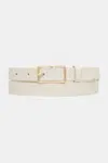 Kožený opasok Calvin Klein béžová farba, LV04F7049G