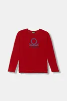 Detská bavlnená košeľa s dlhým rukávom United Colors of Benetton