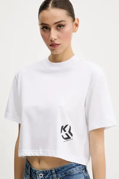Karl Lagerfeld Jeans tričko s bavlnou