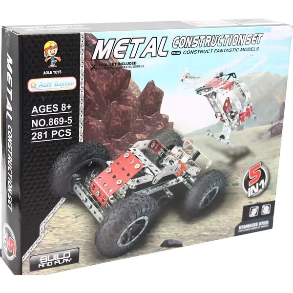 Sparkys Kovová stavebnica 5v1 281 dielikov