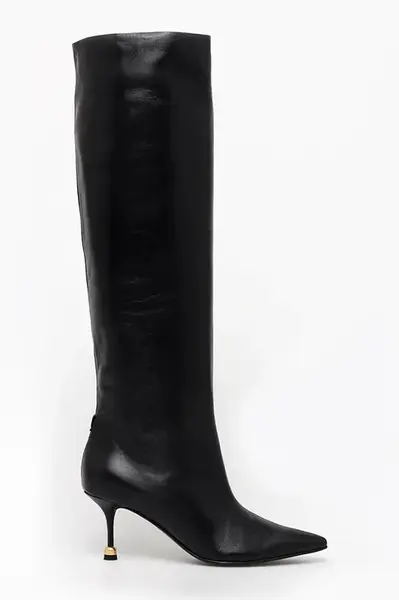 Vanda Novak  Kožené kozačky  Kaja Deep Black