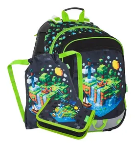 Školní set Bagmaster ALFA 26 B Set S Pixel World