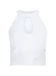 GUESS Vyšívaný top  biela