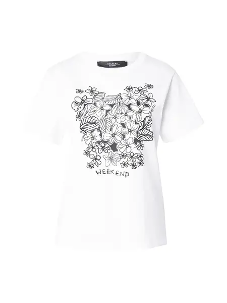 Weekend Max Mara Tričko 'BORA'  čierna / biela