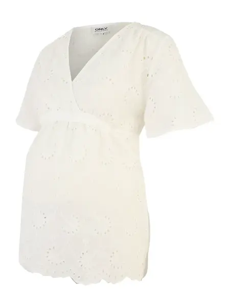 Only Maternity Blúzka 'OLMSTEPHANIE'  biela