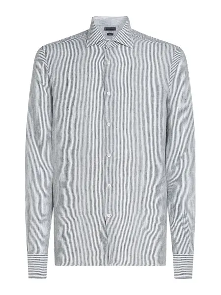 TOMMY HILFIGER Košeľa  čierna / biela