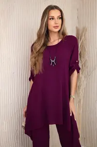 Kesi Włoski Sada halenky + kalhot s přívěskem švestka