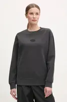 Bavlněná mikina The North Face Nature Relaxed dámská, šedá barva, s aplikací, NF0A8BVXJK31