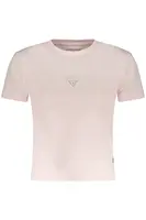 Tričko Guess s krátkym rukávom, ružové