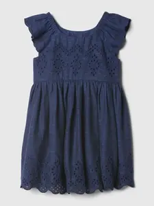 GAP Dětské lněné šaty - Holky