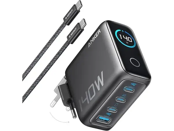 Anker 140W, 3xUSB-C, 1xUSB Nabíječka do sítě šedá