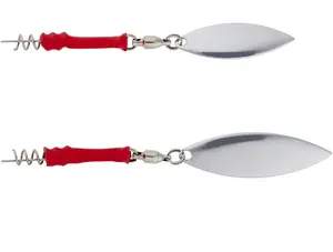 Savage gear třpytka screwin spin teaser silver red 3 ks - s