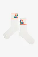 Dětské ponožky Bobo Choses bílá barva, 125AI035