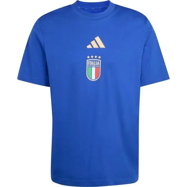 adidas FIGC DNA GR TEE Pánské triko, modrá, velikost XXL