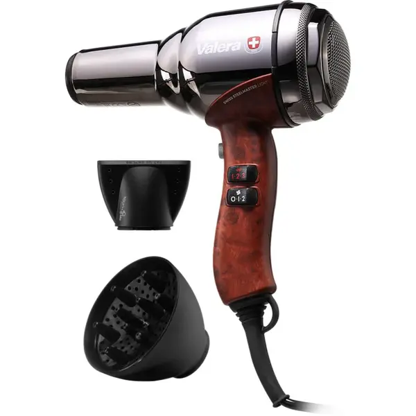 Valera Swiss Steel-Master Light fén na vlasy Black Chrome 1 ks