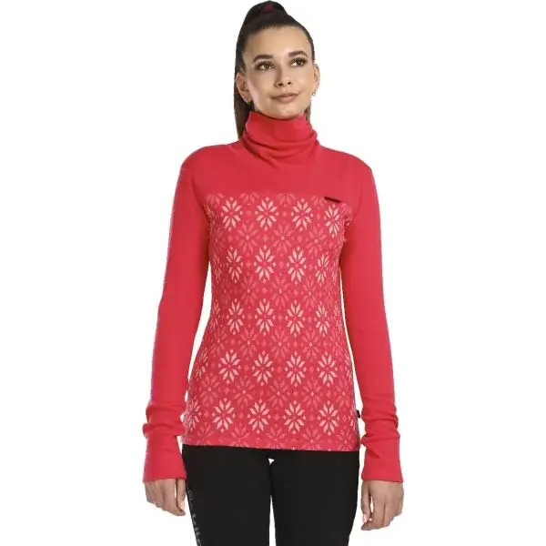 KILPI JANNU Dámsky rolák z Merino vlny, ružová, veľkosť