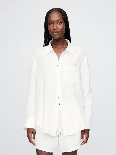 GAP Mušelínová oversize košile - Dámské