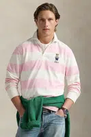 Bavlněné tričko s dlouhým rukávem Polo Ralph Lauren růžová barva, 710973144