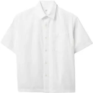 GAP SS LINEN Chlapecká košile, bílá, velikost