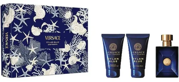 Versace Versace Pour Homme Dylan Blue - EDT 50 ml + balzám po holení 50 ml + sprchový gel 50 ml