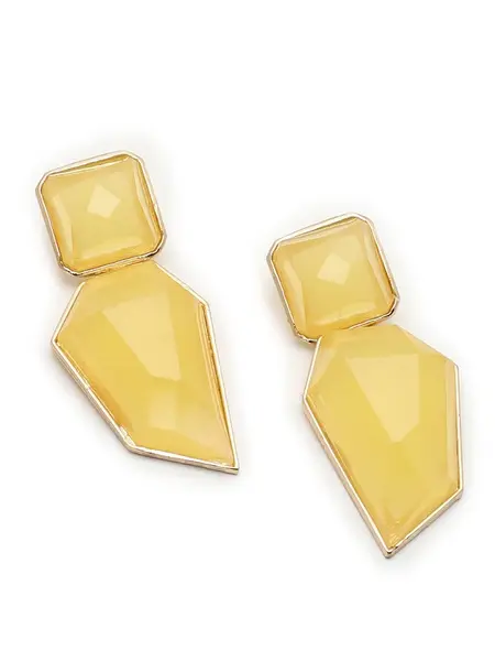 SOHI Náušnice 'Solene'  žltá / zlatá