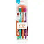 Elmex Swiss Made zubné kefky ultra soft Yellow + Blue + White 3 ks