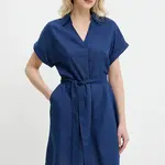 Kašmírové šaty Answear.LAB tmavomodrá barva, mini