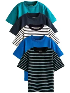 Next Tričko  modrá / zelená / biela