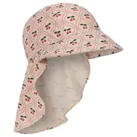 Čepice Konges Sløjd MERLE FRILL SUN HAT GRS růžová barva, KS103351