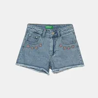 Dětské riflové kraťasy United Colors of Benetton modrá barva, 4UTPC9049