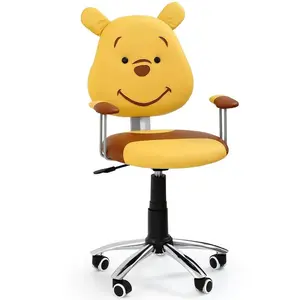 Detská stolička Kubík hnedá/žltá