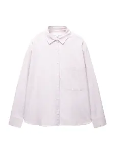 Pull&Bear Blúzka 'PACIFIC'  svetlofialová / biela