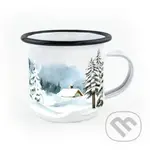 Smaltovaný hrnek Zimní krajina