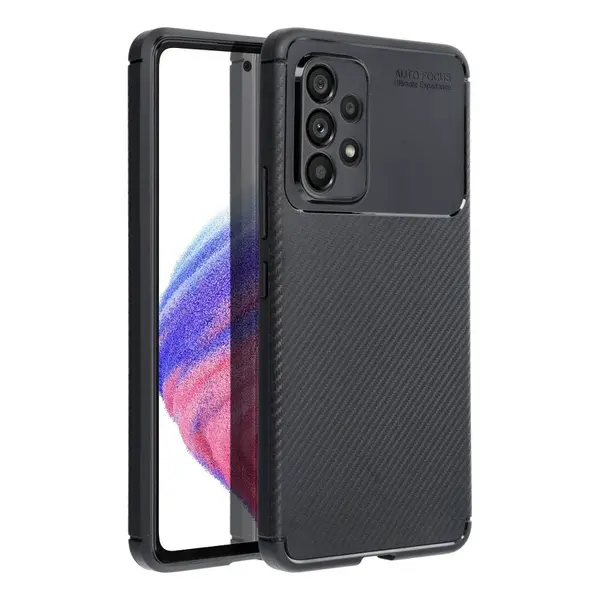 Zadní kryt Case CARBON PREMIUM pro Samsung Galaxy A53 5G, černá