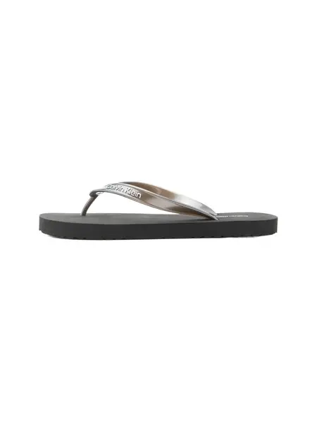 Calvin Klein Žabky  čierna / biela