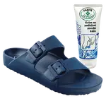 SANTÉ Dámské pantofle EB/2025 BLUE v.43 + krém na zvláčnění kůže