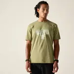 Pánské bavlněné tričko dare2b movement iii khaki xxl