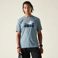 Pánské bavlněné tričko dare2b movement iii světle modrá m