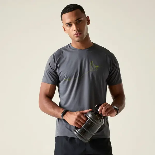 Pánské funkční tričko dare2b tech ii šedá m